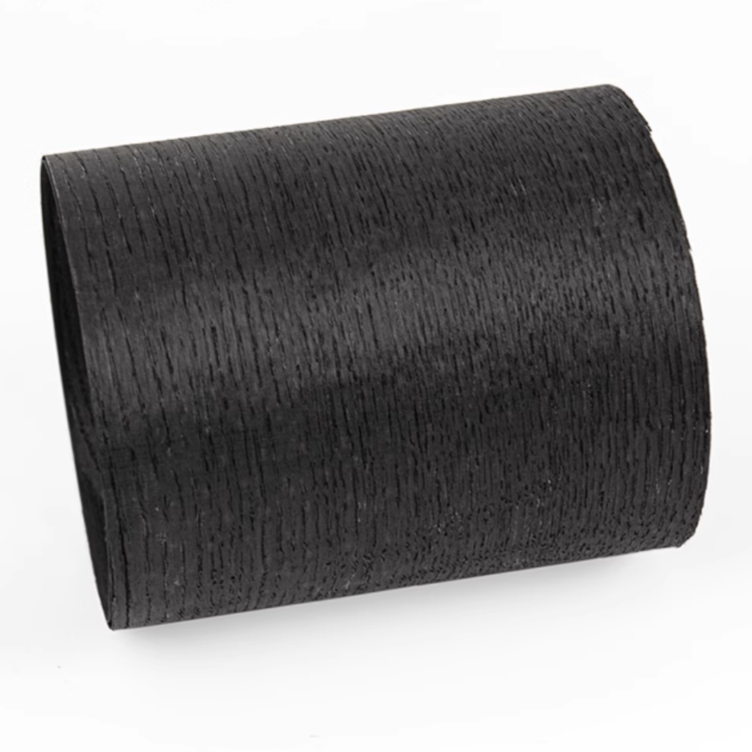 Length:2.6meters Width:150mm T:0.5mm Natural Dyed Black Oak Straight Grain Solid Wood Veneer DIY Creativity Furniture Decor