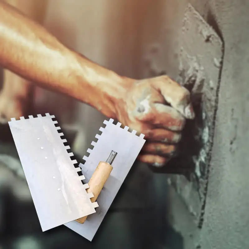 DIY Toothed Trowel Scraper Bricklayer Scraper Serrated Tile Tool For Wall Painting Wall Scraping Tool
