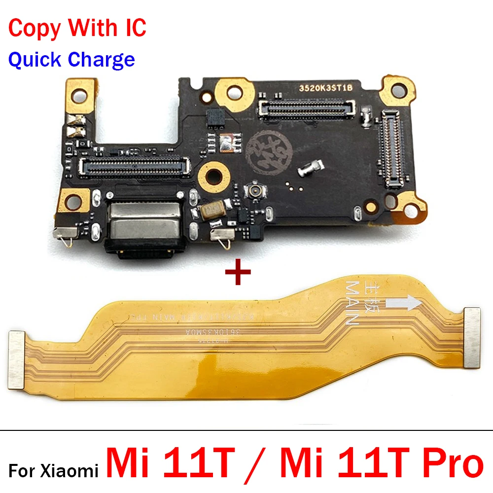 New For Xiaomi Mi 10T 11T 12T 13T Pro USB Charger Dock Connector Charging Board Port Main Board Mainboard Flex Cable