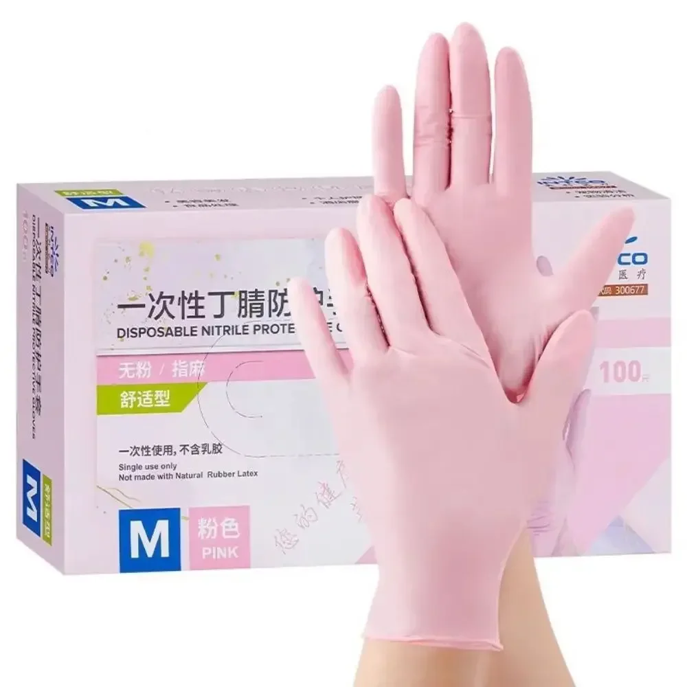 Guantes de látex desechables ultrasuaves, impermeables, para limpieza del hogar, guantes de cocina con pantalla táctil, 20/100 Uds.