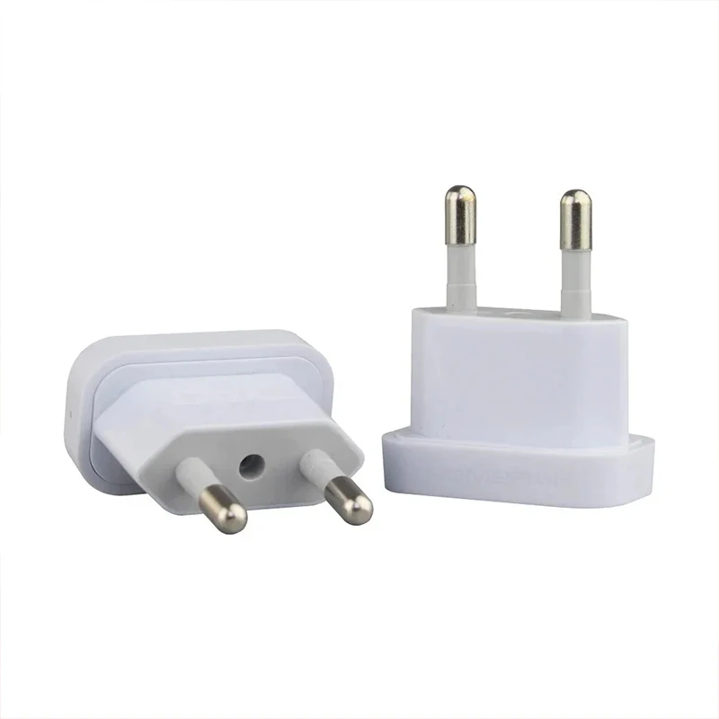 1 Stück 4,8 mm Netzstecker-Adapter US zu EU Euro Europa Stecker Netzstecker Konverter Reiseadapter Stromkonverter Steckdose
