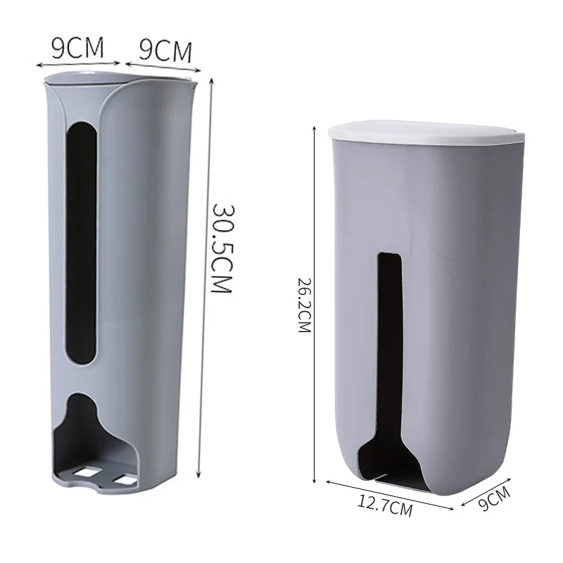 Organizzatore porta sacchetti di plastica da cucina, contenitore per sacchetti della spazzatura da appendere alla parete, contenitore per sacchetti della spazzatura da bagno, dispenser per secchi, accessorio da cucina