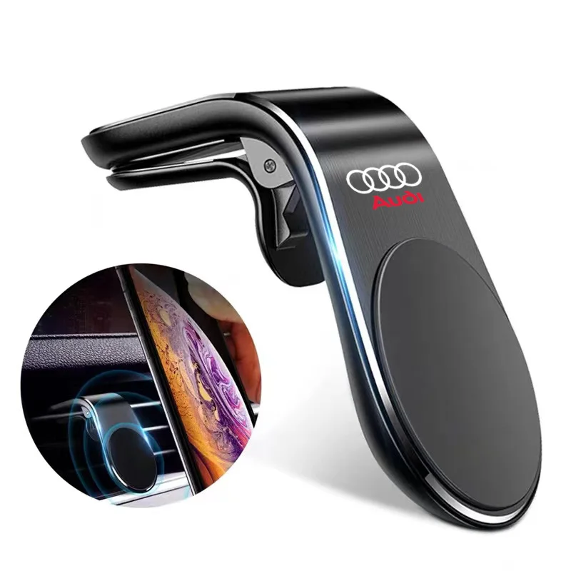 1szt Magnetyczny uchwyt samochodowy na telefon Metalowy stojak Akcesoria do Audi A6 C5 C6 C7 C8 A4 B5 B6 B7 B8 B9 S3 S4 S5 Q3 8U Q5 8R Q7 Q8 TT
