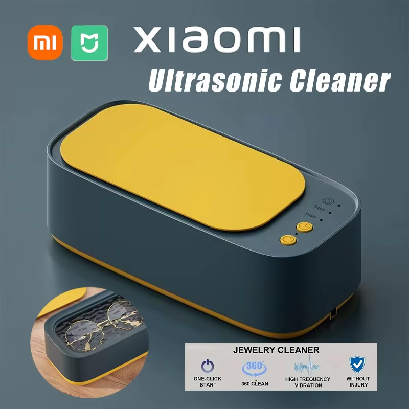Xiaomi อัลตราโซนิกแว่นตาทําความสะอาด 45KHZ อัลตราซาวนด์เครื่องทําความสะอาดเครื่องประดับความถี่สูงอัลตราโซนิกทําความสะอาดอาบน้ําสําหรับเครื่องประดับ