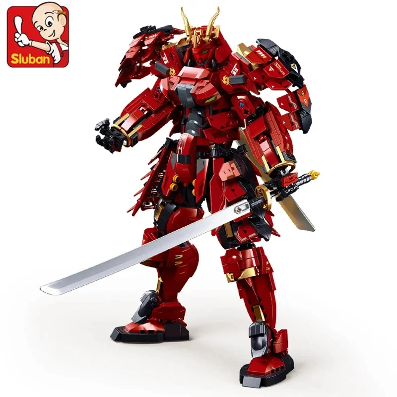 Xinban-flame Warrior mechaビルディングブロック,モデルレンガ,mechの置物,オフィスの装飾ディスプレイ,子供のおもちゃ,DIY,923個