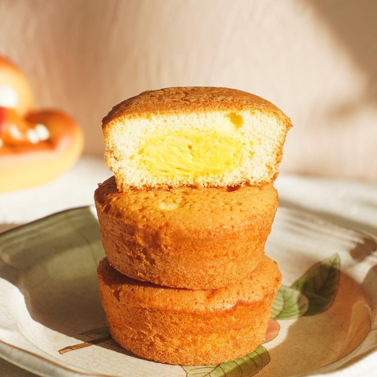 [8Packs] ORION Soft Custard Cream Cakes - Korean Dessert, 12 Pieces, 9.73oz*8Packs