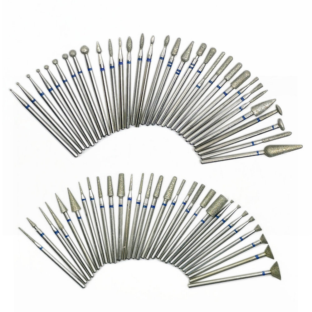 10 Chiếc Móng Tay Xay Bộ Dao Đá Kim Cương Điện Làm Móng Khoan Nail Khoan Cắt Sạch Bit Burr Phụ Kiện Móng Nghệ Thuật