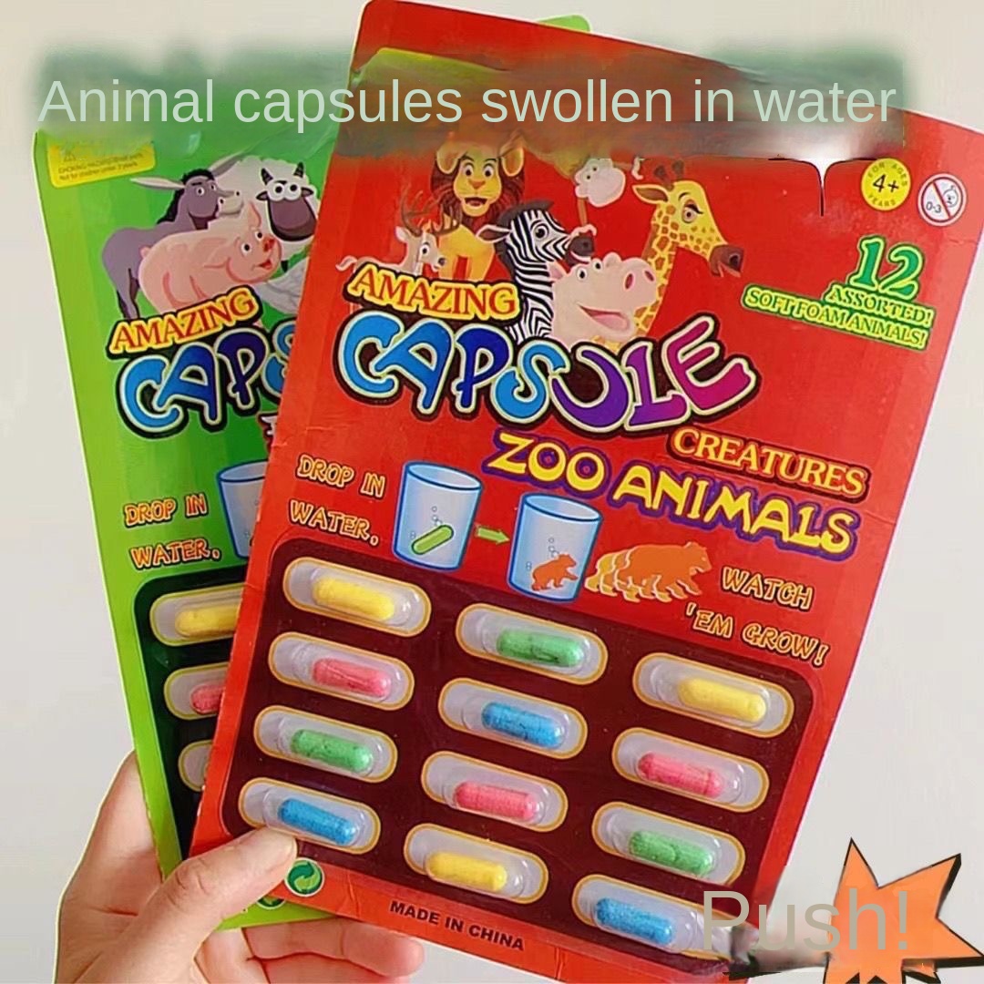 ยางที่มีสีสัน Magic Growing แคปซูลสัตว์เด็กของขวัญคริสต์มาสยูนิคอร์น Soft Bath Companion สัตว์น้ําความปลอดภัยของเล่นเด็ก