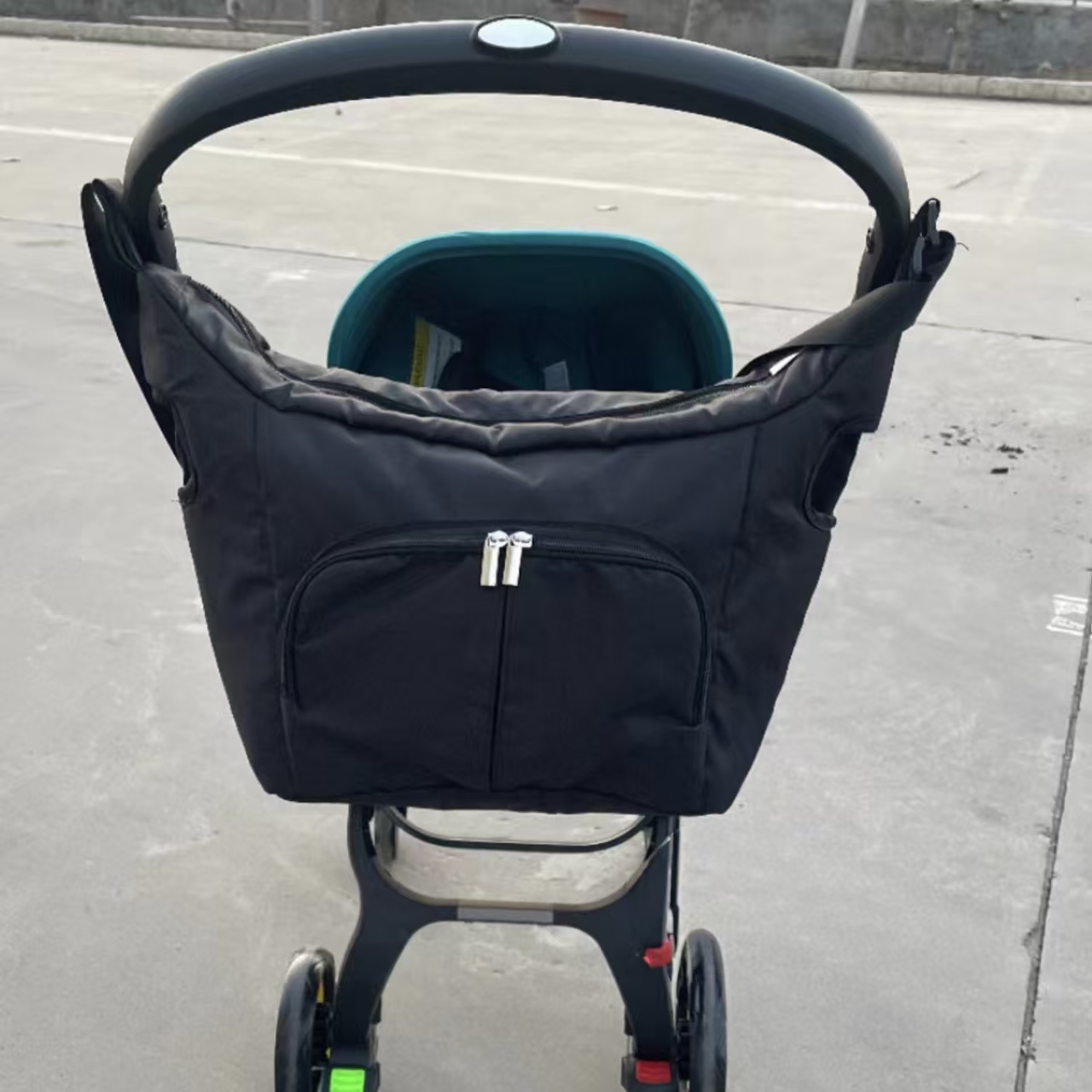 mama opbergtas voor doona Kinderwagenaccessoires draagbare luiertas compatibel met kinderwagen zwarte waterdichte opbergtas