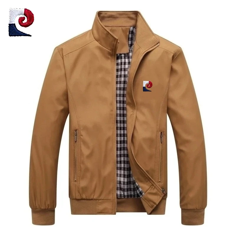 Nieuwe lente en herfst herenjas van hoge kwaliteit met opstaande kraag, modieus, casual, ademend honkbaljack top M-6XL