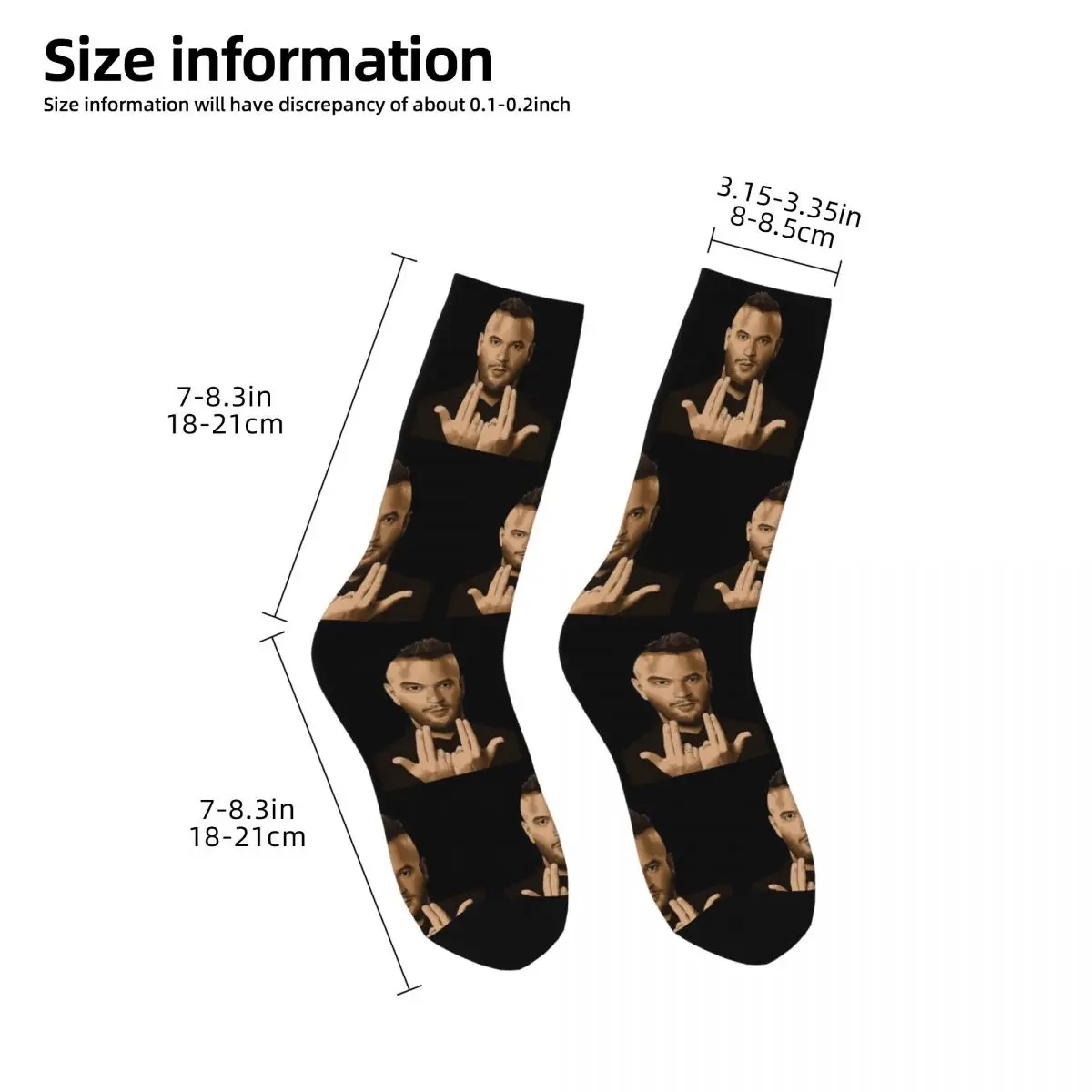 Jul France Rapero Calcetines de invierno unisex Calcetines felices a prueba de viento Calcetines locos estilo callejero