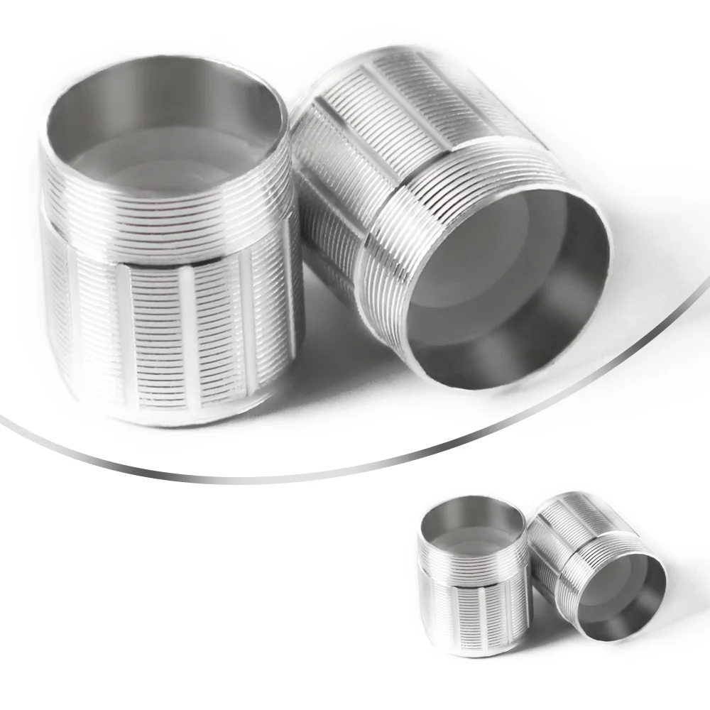 5PCS WH148 15*17mm Potentiometer Knob Cap Silver Aluminum Alloy Knob Caps