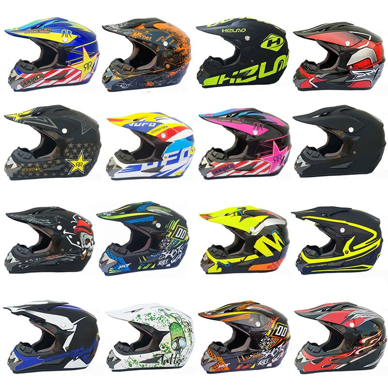 男性女性モトクロスオートバイヘルメット ATV モトクロス MTB MTB DH レーシングヘルメットクロスヘルメット Capacetes 3 個のギフトを送ります。