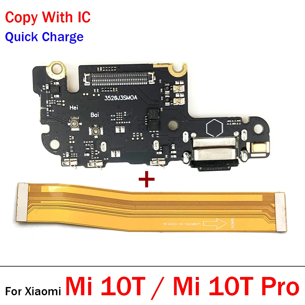 New For Xiaomi Mi 10T 11T 12T 13T Pro USB Charger Dock Connector Charging Board Port Main Board Mainboard Flex Cable
