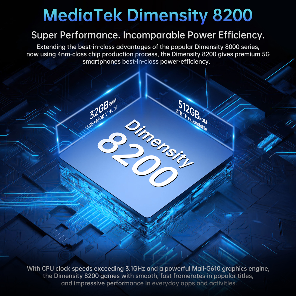 8849 TANK PAD Unihertz Tablet Robusto Projetor 10,95 polegadas 120Hz 32GB 512GB 21000mAh 32MP + 50MP 66W Telefone Tablet