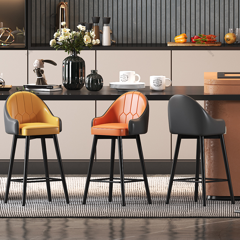 Nordic Moderne Bar Stühle Drehbare Restaurant Luxus Hohe Hocker Bar Stühle Empfang Italienisches Design Home Möbel Cadeiras LLBC