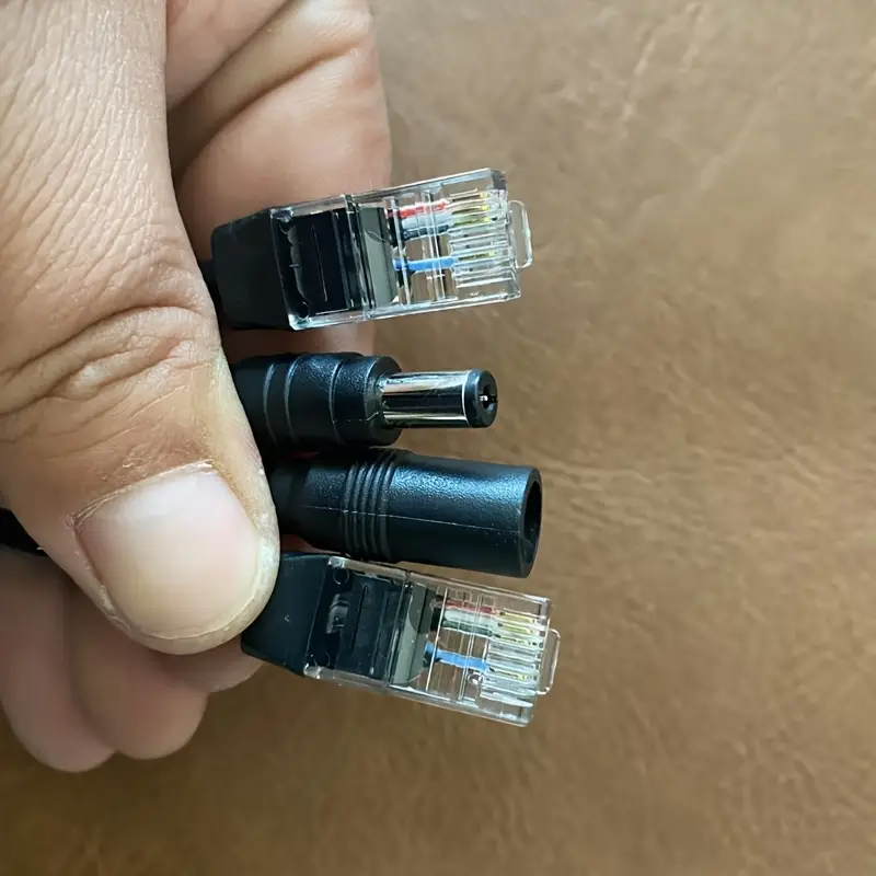 Cabo divisor poe rj45 injetor passivo power over ethernet adaptador ao ar livre cor preta ou branca para câmera ip