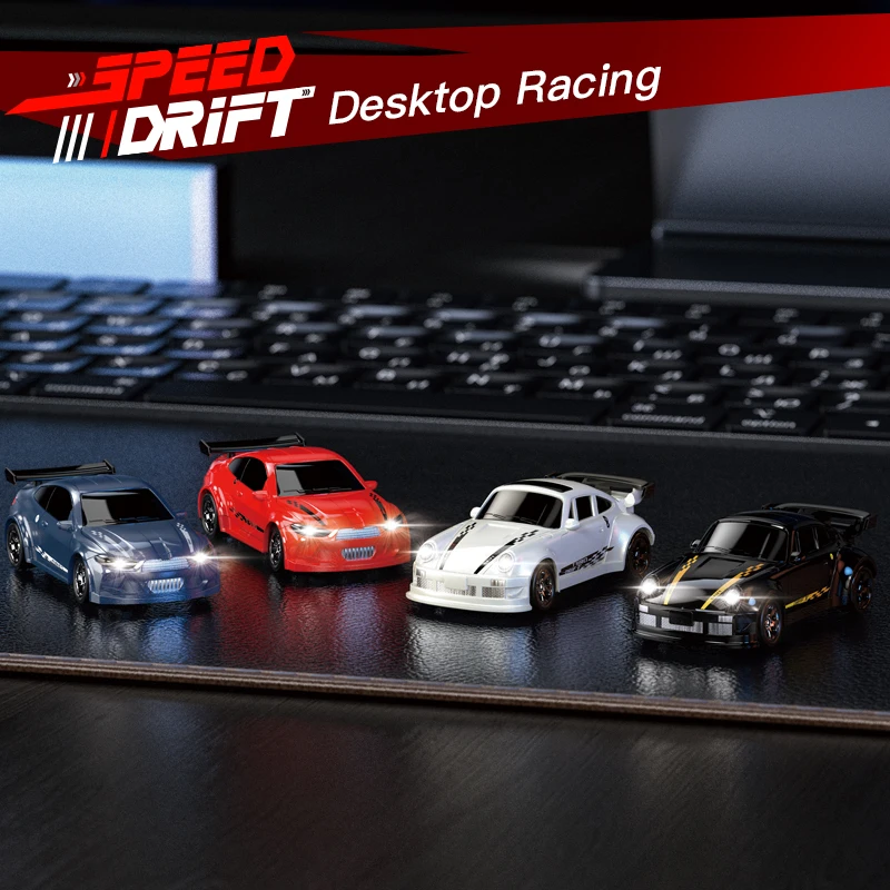 1/64 4WD Rc Drift Auto 2.4G Volledige Schaal 4WD Afstandsbediening Voertuig Kinderspeelgoed voor Jongens Verjaardagscadeautjes Mini Drift Auto Speelgoed