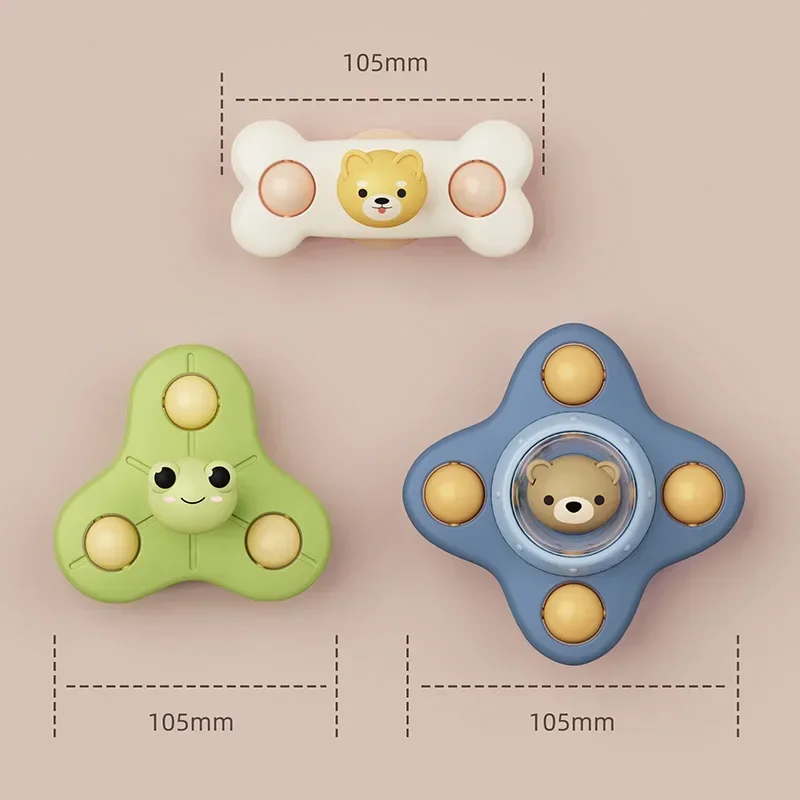 Cadeira de jantar para banho de bebê, brinquedo giratório, animais fofos de desenho animado, diversão aquática, giradores para bebês, crianças, meninos, meninas, brinquedo