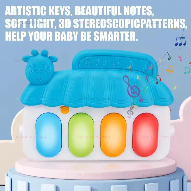Atividade do bebê ginásio música jogar esteiras crianças rastejando quebra-cabeça tapete com teclado de piano brinquedos do bebê presentes desenvolvimento precoce jogar