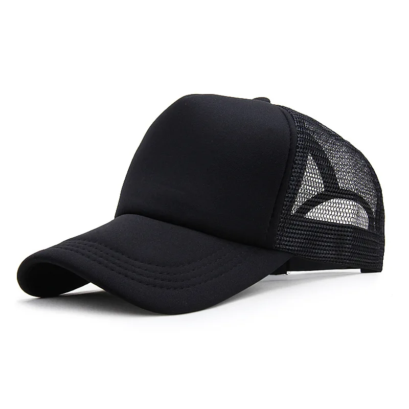 Unisex-Kappe, lässig, einfarbig, Netzstoff, Baseballkappe, verstellbare Snapback-Hüte für Damen und Herren, Hip-Hop-Trucker-Kappe, Streetwear, Papa-Mütze