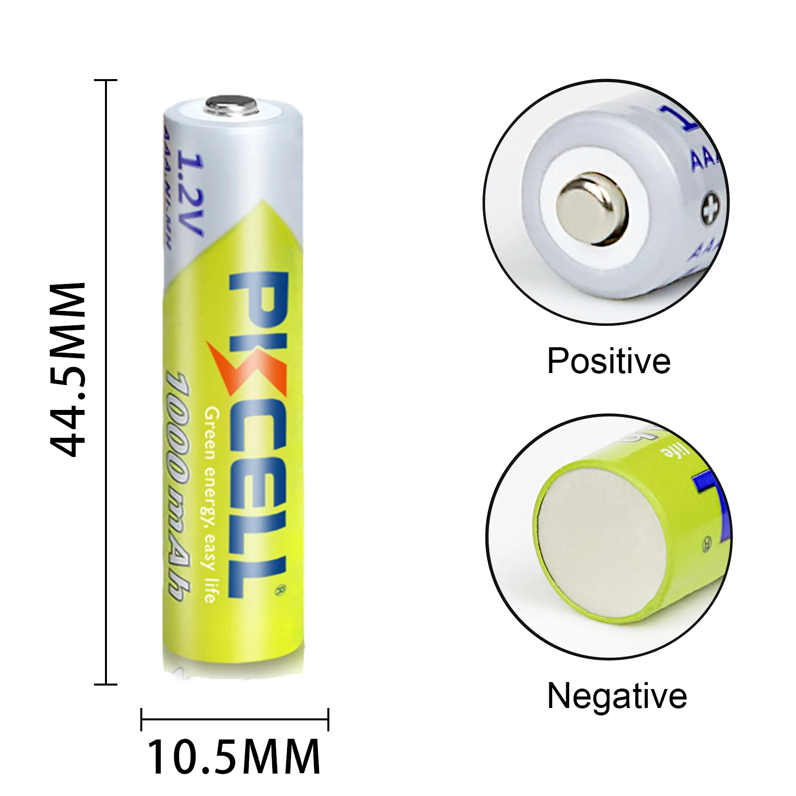 10 CHIẾC PKCELL 1.2V NI-MH AAA Pin 3A 1000MAH AAA Pin Sạc AAA NiMH pin Pin rechargea cho đèn pin đồ chơi