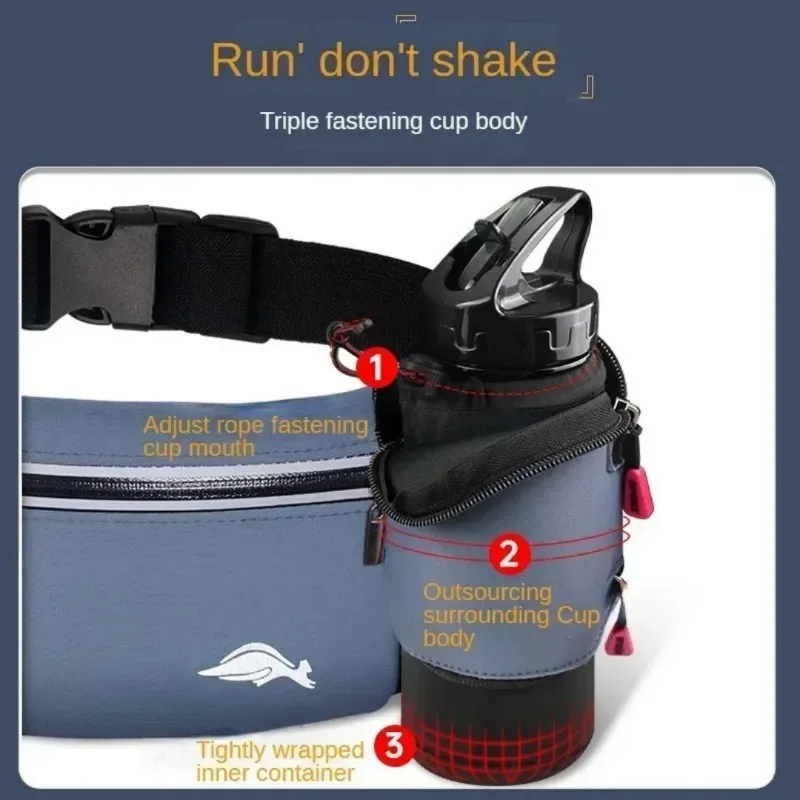 Bolsa de viaje profesional multifuncional para teléfono móvil, bolsa para botella de agua, cinturón elástico impermeable para deportes