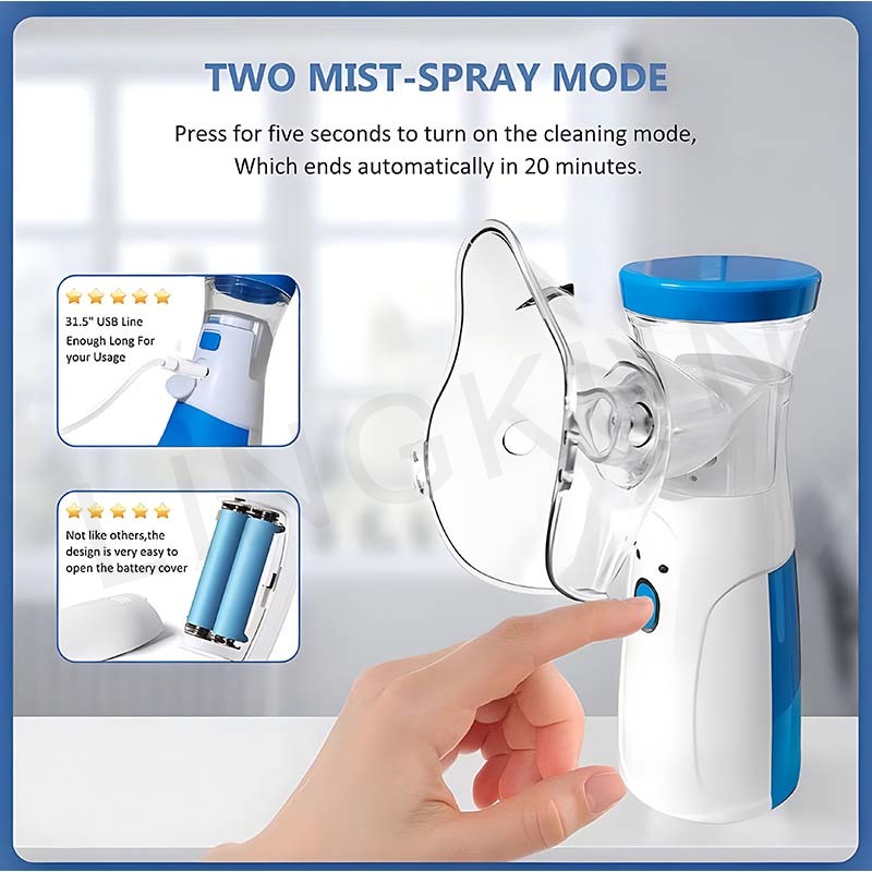 Medico Silenzioso Maglia Nebulizzatore Palmare Asma Inalatore Atomizzatore Per Bambini Assistenza Sanitaria Mini Nebulizzatore Portatile Umidificatore