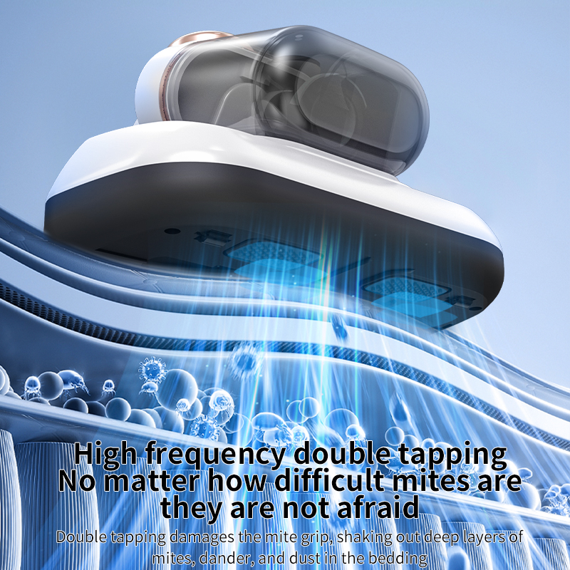 2025 Intelligenter Milbenentferner Dual Cup Milbenentferner Dreistufiger Milbenentferner Bettmontierter Haushaltsstaubsauger