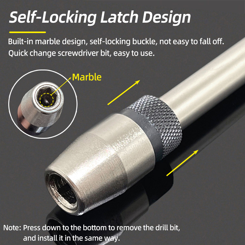 75/100/150/300mm Multiple sizes 1/4 Inch Hex Quick Release Electric Screwdriver Extension Bit Holder Extension Rod Hand Tools