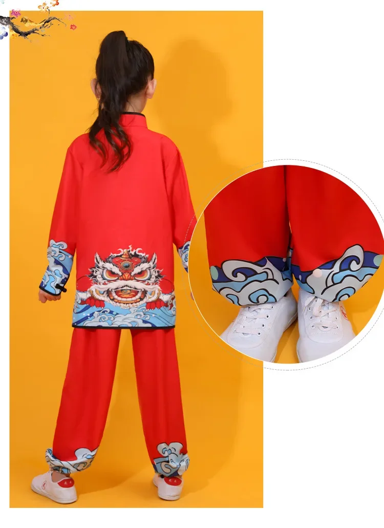 ผู้ชายผู้หญิงจีน Kung Fu ชุดดําเนินการเด็กชุด Tai Chi เด็ก Wushu ชุดเด็กศิลปะการต่อสู้เครื่องแต่งกายสาวชุดเสื้อผ้าเด็ก