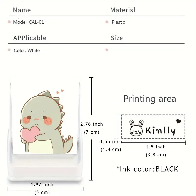 1pc Customized Name Seal Small Size 5*13mm, Handwritten Signature Seal Engraving Customized Seal Private Seal Automatic Press Ty
