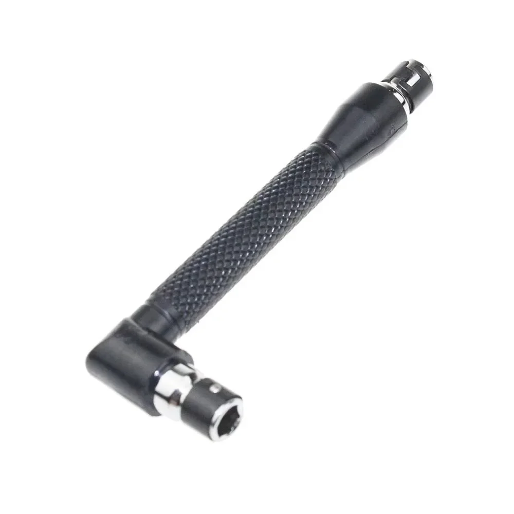 Mini chiave a bussola a L a doppia estremità 6,35 mm 90 °   Set di strumenti di utilità per impugnatura di punte per cacciavite ad angolo retto Manutenzione domestica