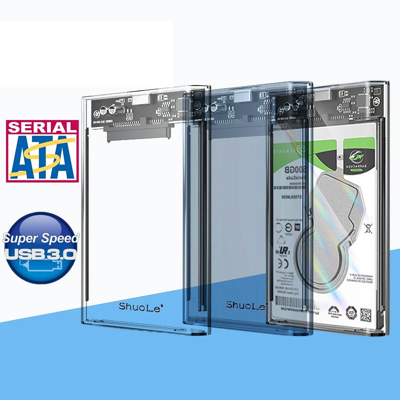 Boîtier de disque dur externe SSD SATA vers USB 2.5, 3.2 pouces, UASP