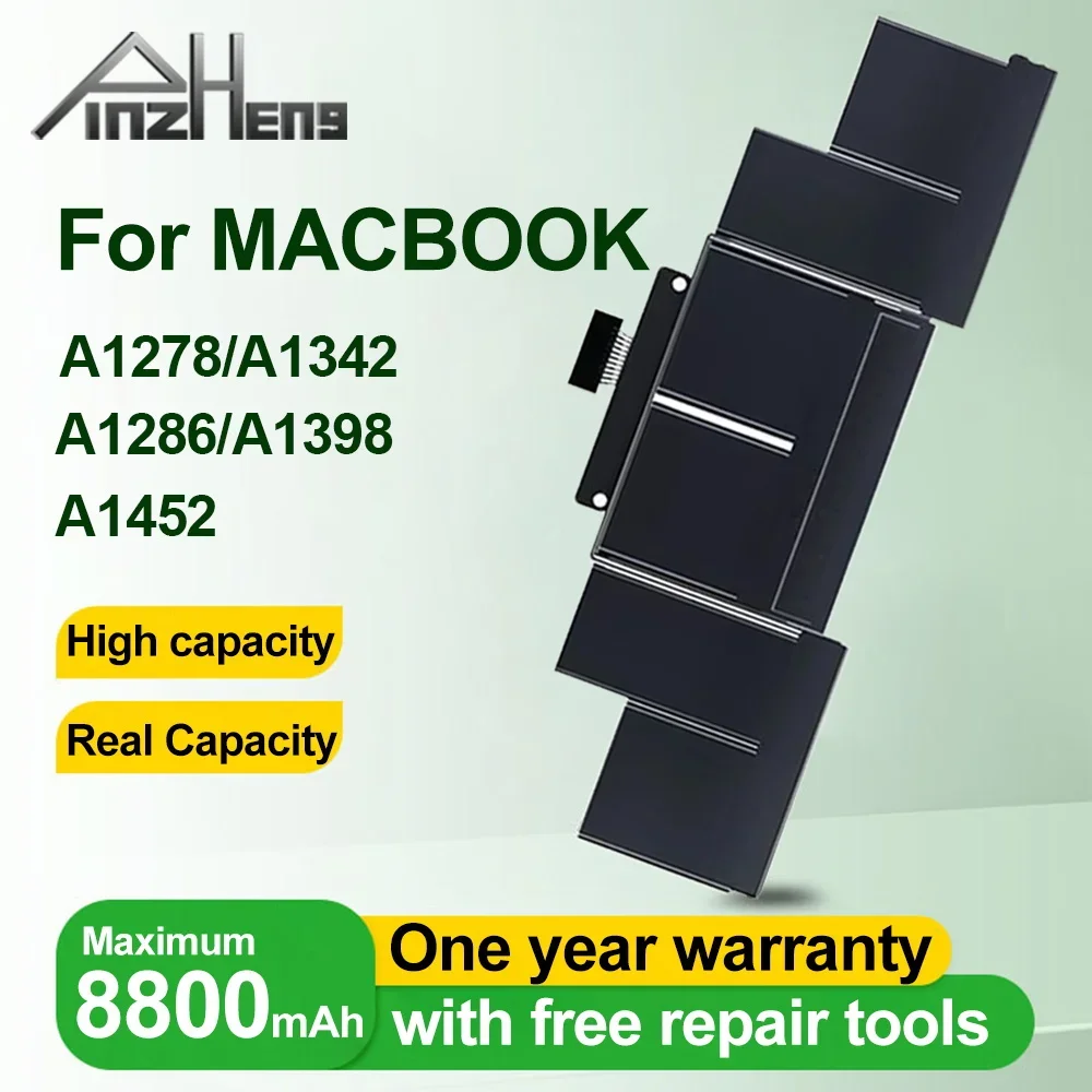 PINZHENG аккумулятор для ноутбука Macbook Pro 13 дюймов 15 дюймов A1278 A1342 A1286 A1398 A1452 A1321 A1322 A1331 A1382 A1417 A1437 A1494 A1681