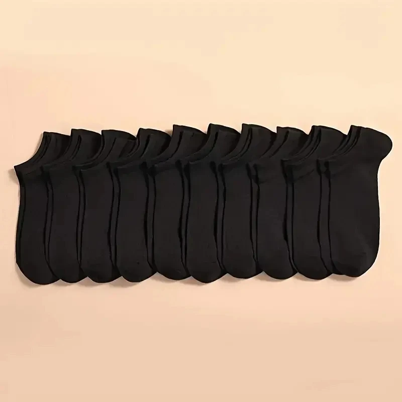 10/20 paar unisex effen kleur bootsokken vrije tijd onzichtbaar zakelijk ademend geurbestendig hoogwaardige heren dames enkelsokken