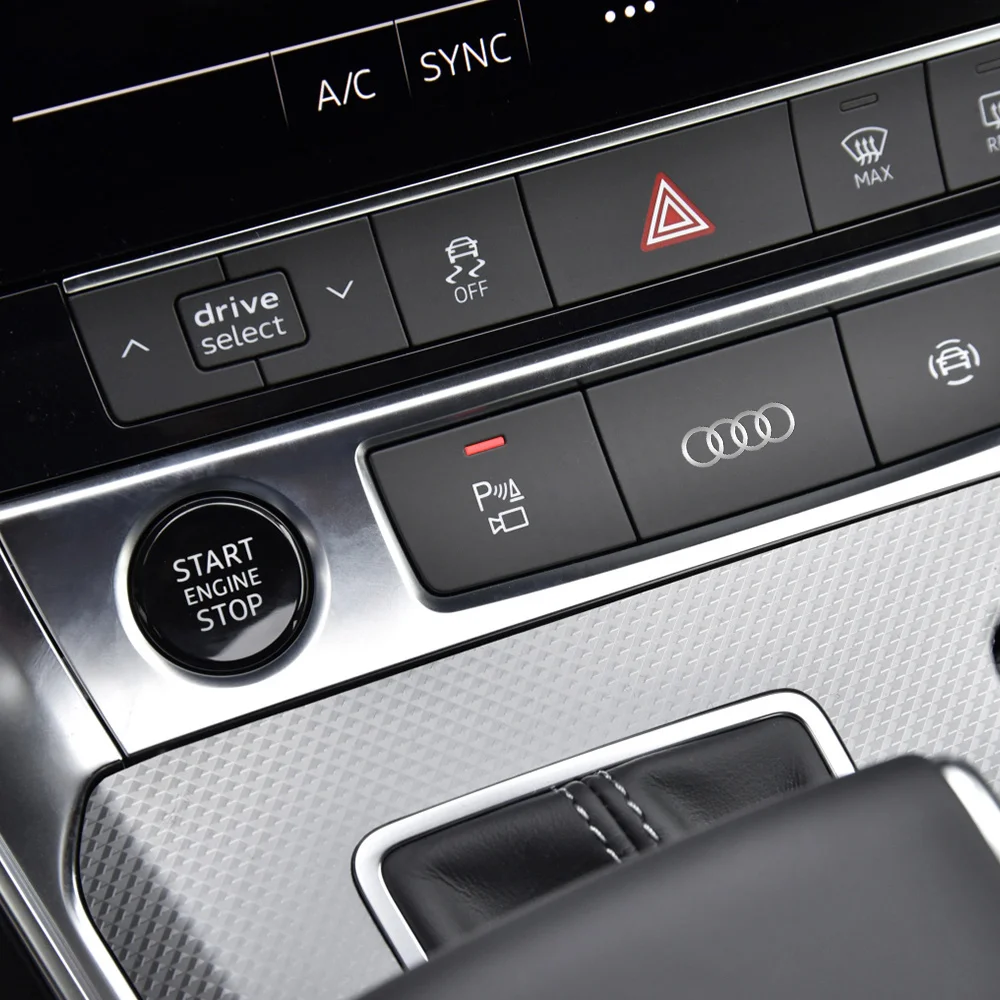 2/5/10PCS Aluminum Car Interior Decoration Sticker Badge Decal for Audi SLINE A3 Q5 B9 A2 C6 A4 B8 8P 8V B6 A5 A6 C7 Q7 RS TT Q8