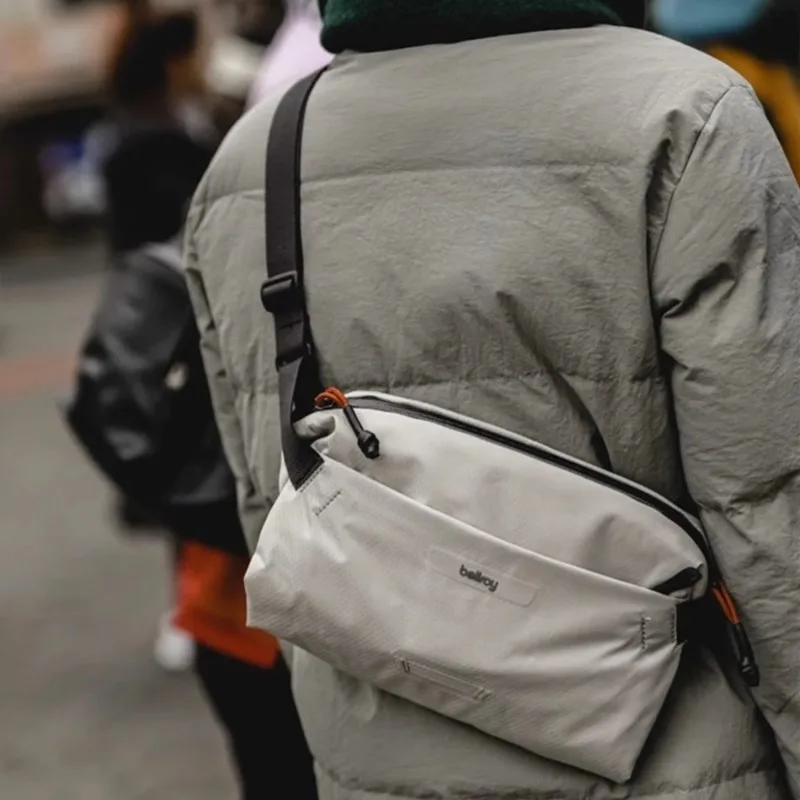 Bellroy Lite スリング 7L カジュアル通勤クロスボディバッグ女性の軽量ウエストバッグナイロン生地磁気バックル閉鎖