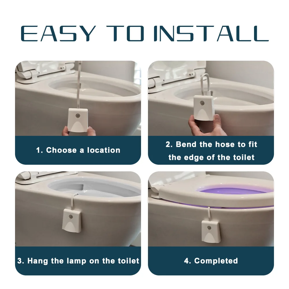 Lampe de toilette à Induction colorée, lumière en fonte d'étoile, modèle de charge, veilleuse à Induction