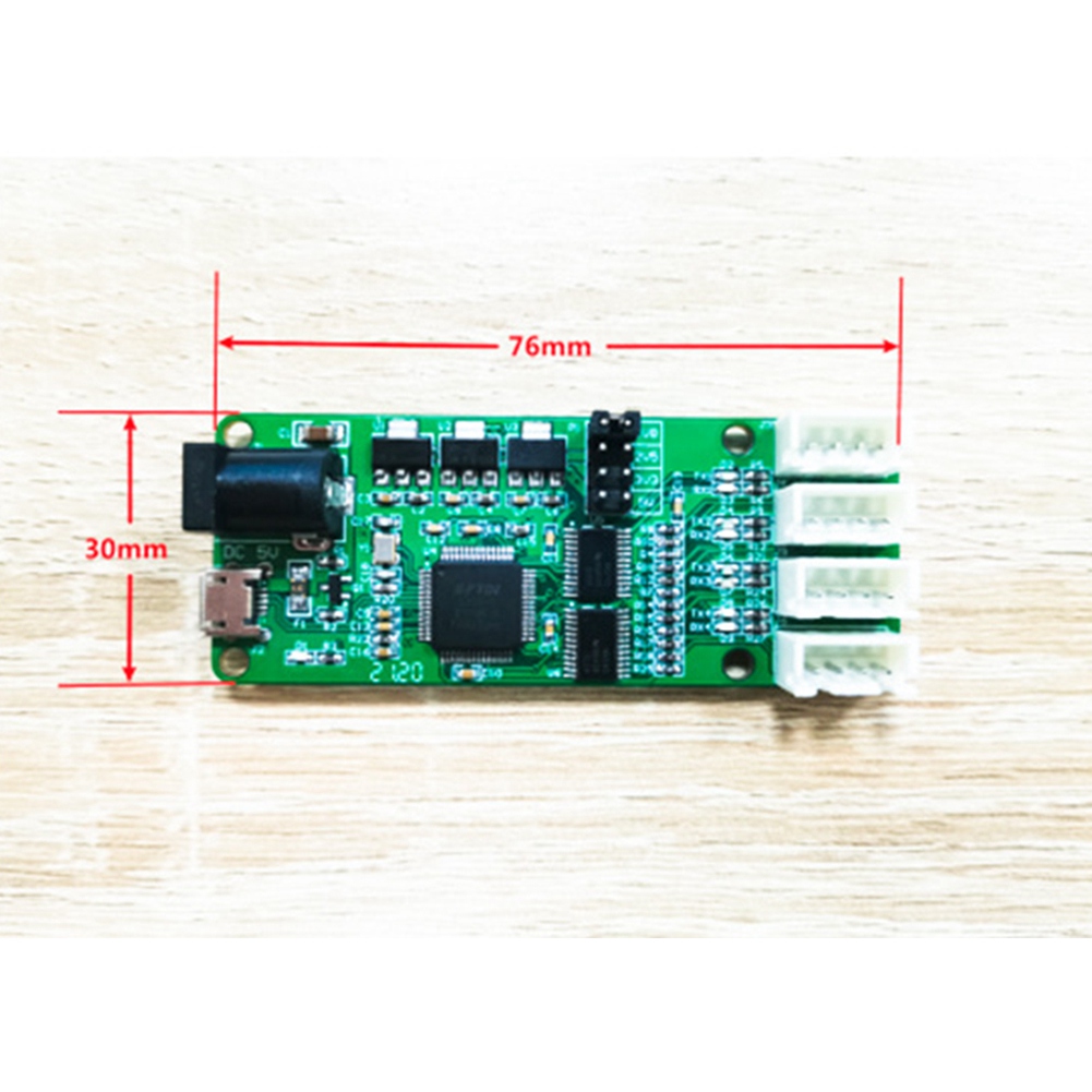 ZIZI 1 шт. FT4232-4TTL USB-модуль 4-полосного TTL ПК + металл FT4232HL UART Модуль последовательного порта постоянного тока 5 В 3,3 В 2,5 В 1,8 В 4-канальный XH2.54