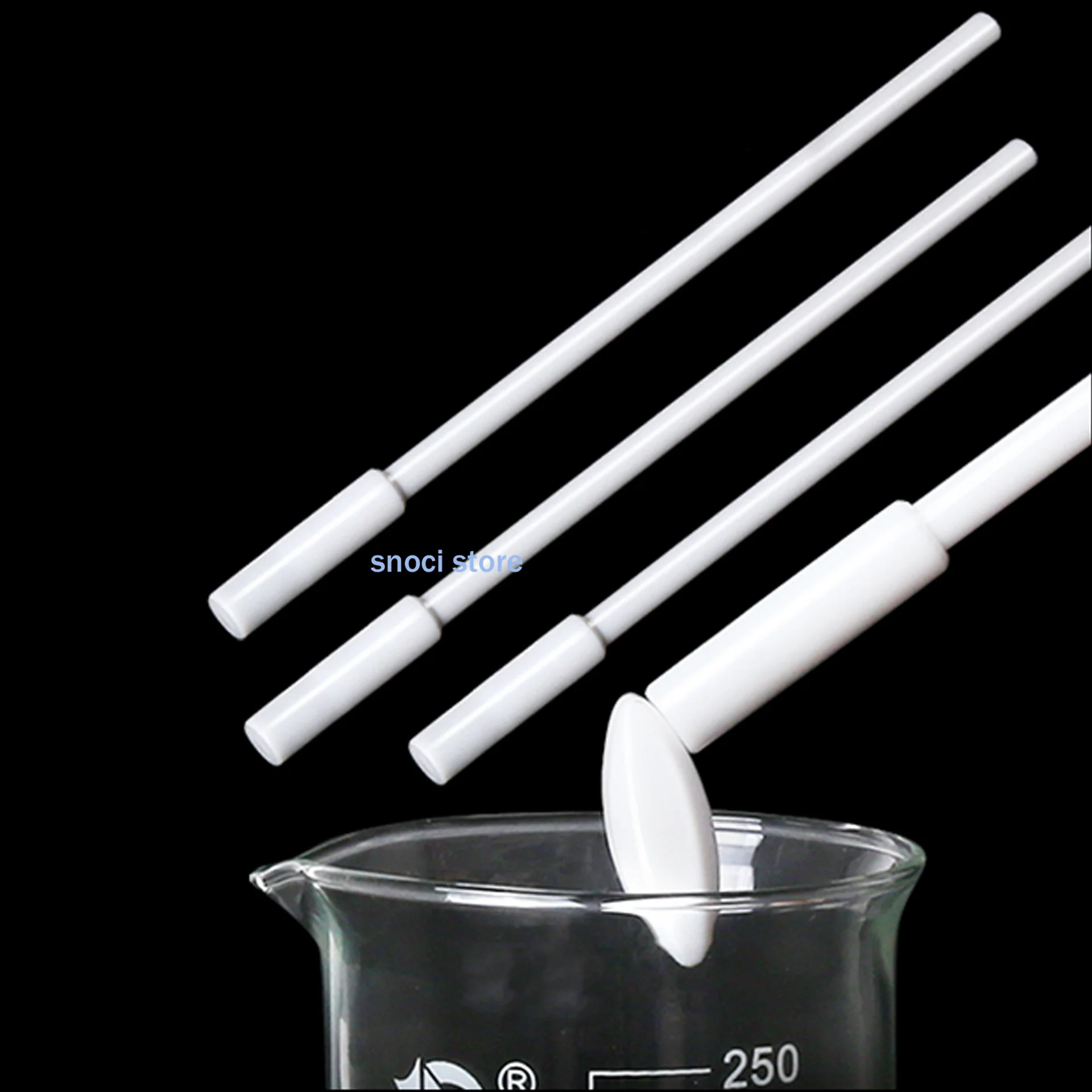 PTFE Magnetic Stirrer Stir Bar Magneton Stirring Rod PTFE recovery rod magnetic stirrer Recoverer  White 1Piece