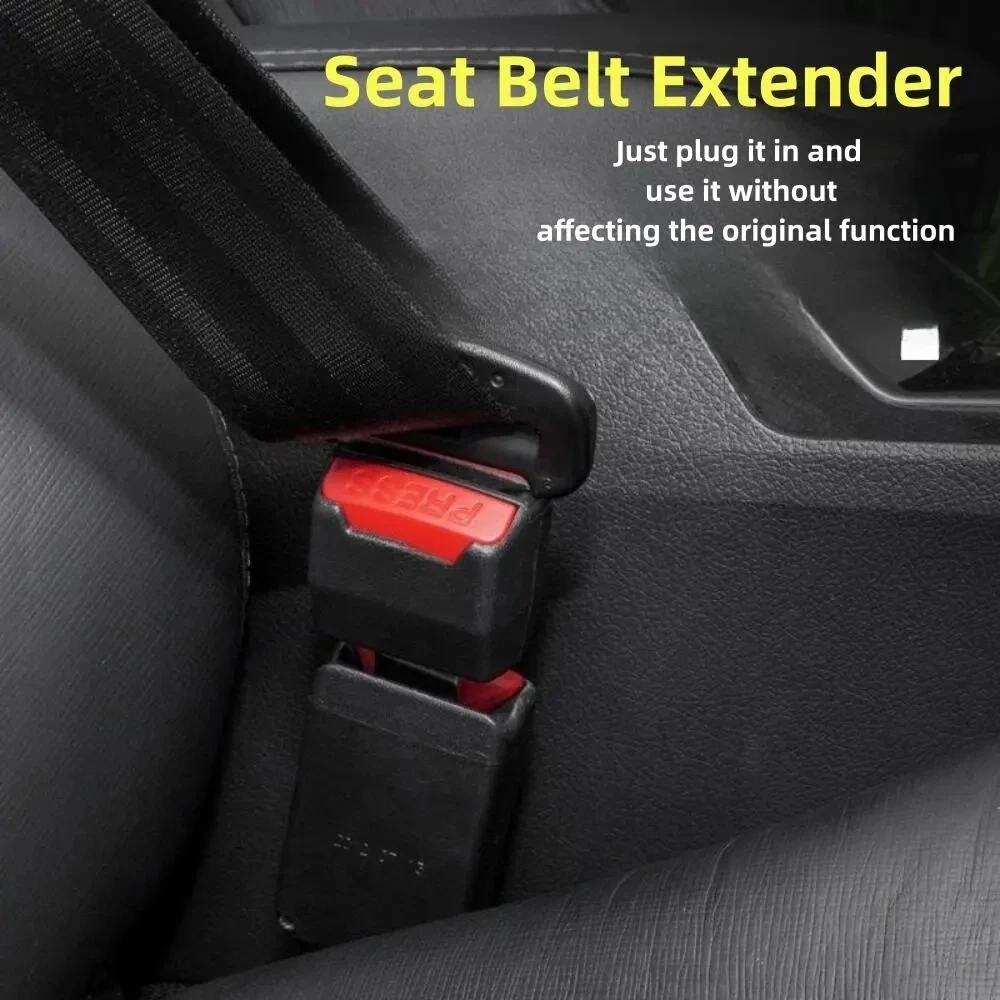 Extension de Clip de ceinture de sécurité de voiture, 2 pièces, boucle de verrouillage de ceinture de sécurité, prise d'insertion épaisse, boucle de sécurité