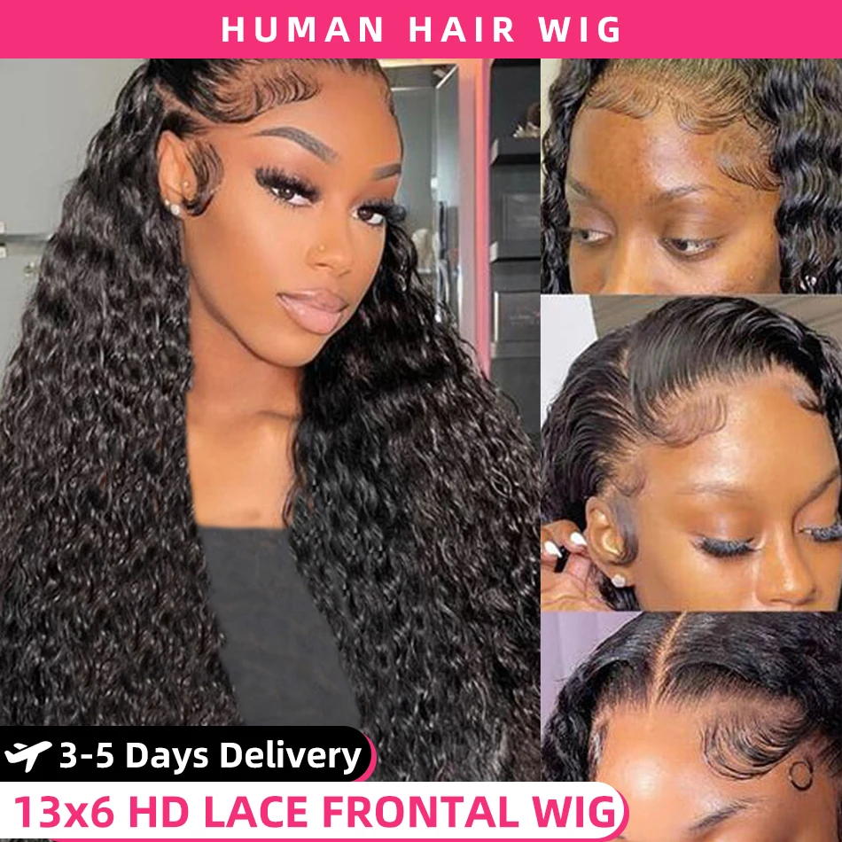 Perucas de cabelo humano 13x4 onda profunda peruca frontal peruca do laço 13x6 cabelo humano 200 densidade peruca de cabelo humano encaracolado frente do laço peruca de cabelo humano