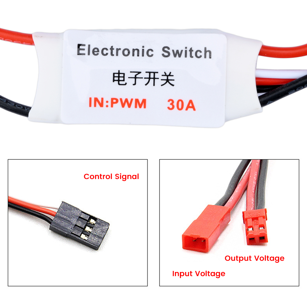 2 / 20 / 30a control remoto de alta corriente interruptor electrnico equipo de modelado a←reo proteccin bomba de agua de drones RC control de seal PWM