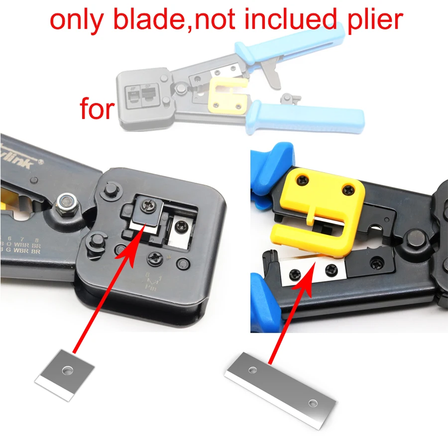 YPAY Lưỡi Dao Dụng Cụ Phần Cho RJ45 Crimper Uốn Cat6 Dao Rọc Cáp Ép Kẹp Dòng Dao Rg45 8p8c Kìm Kẹp 5 chiếc