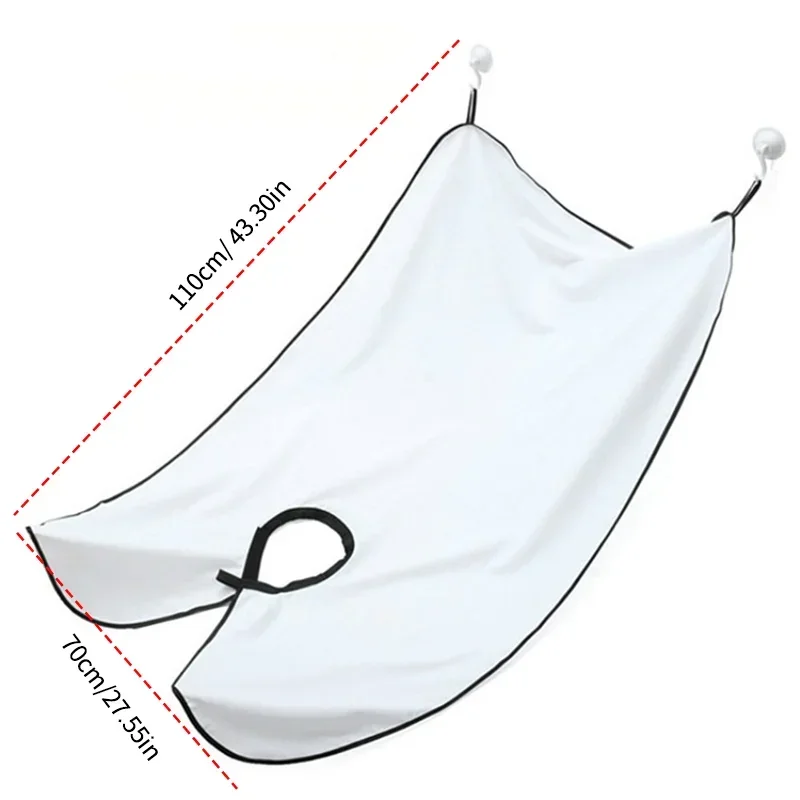 Avental de barbear masculino, capa coletora de barba, cuidados com o rosto, cabelo raspado, babadores adultos, limpeza de cabeleireiro para homens, avental limpo, presente