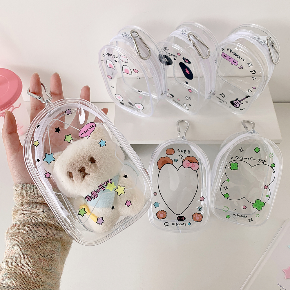 Ins Style Kawaii Doll Display Holder Bag Badge Holder Student Backpack Hanging Doll Case Portable Doll Bag Anime Goods Bag
