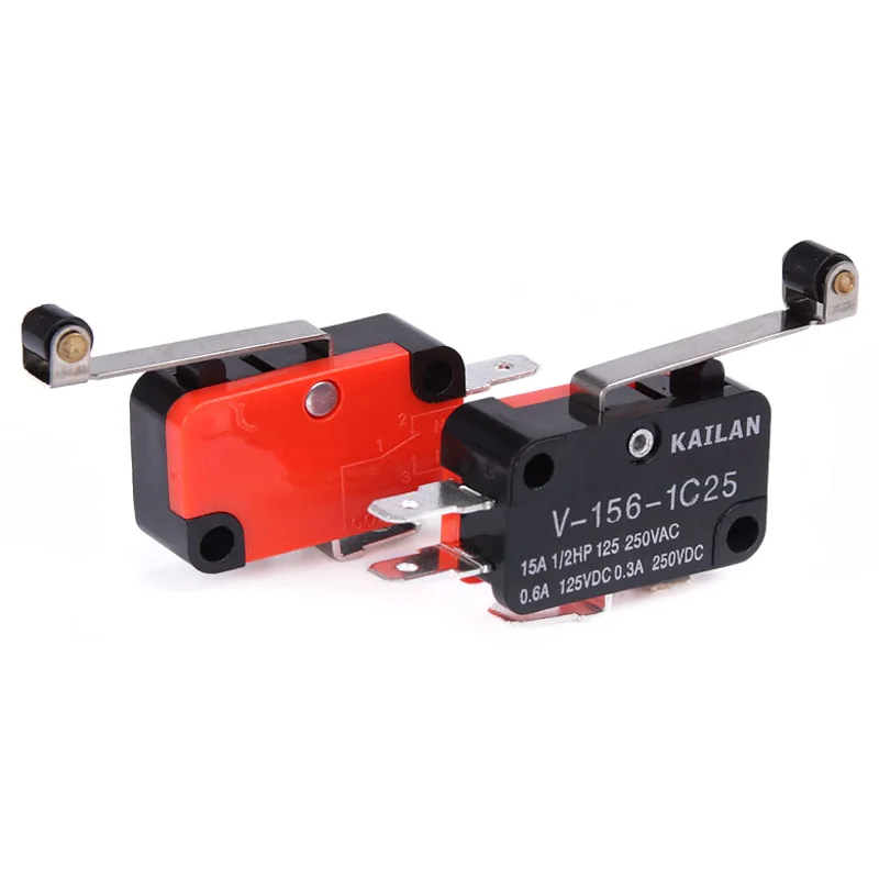 1PCS V-156-1C25 15A The micro switch, Push Button SPDT Momentary Snap Action Limit switch, travel switch