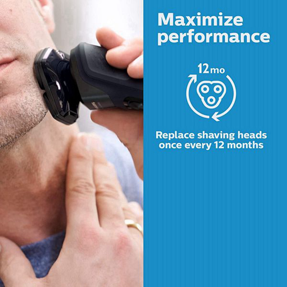 Cabeças de substituição para Philips Norelco Shaver Series, Shaver Series 7000 e 5000, lâmina tripla com lâmina afiada durável, SH71
