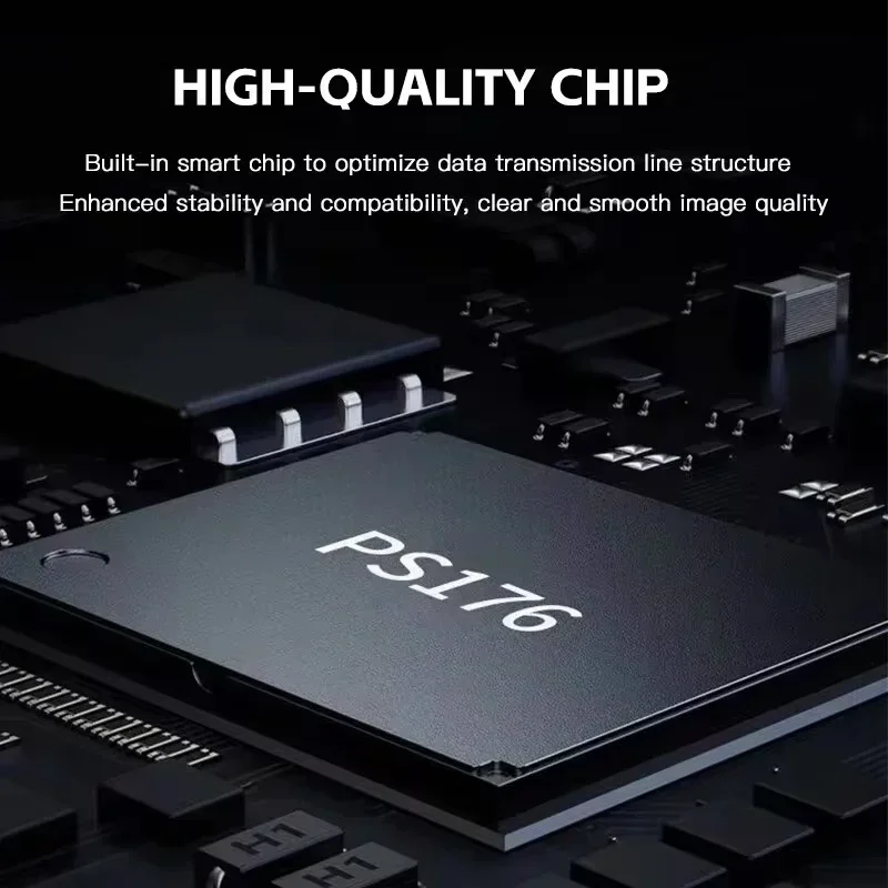 Adaptador 4K Compatible tipo C a HDMI USB C USB3.1 macho a HDTV Cable convertidor hembra de baja latencia para ordenador portátil tableta TV MacBook